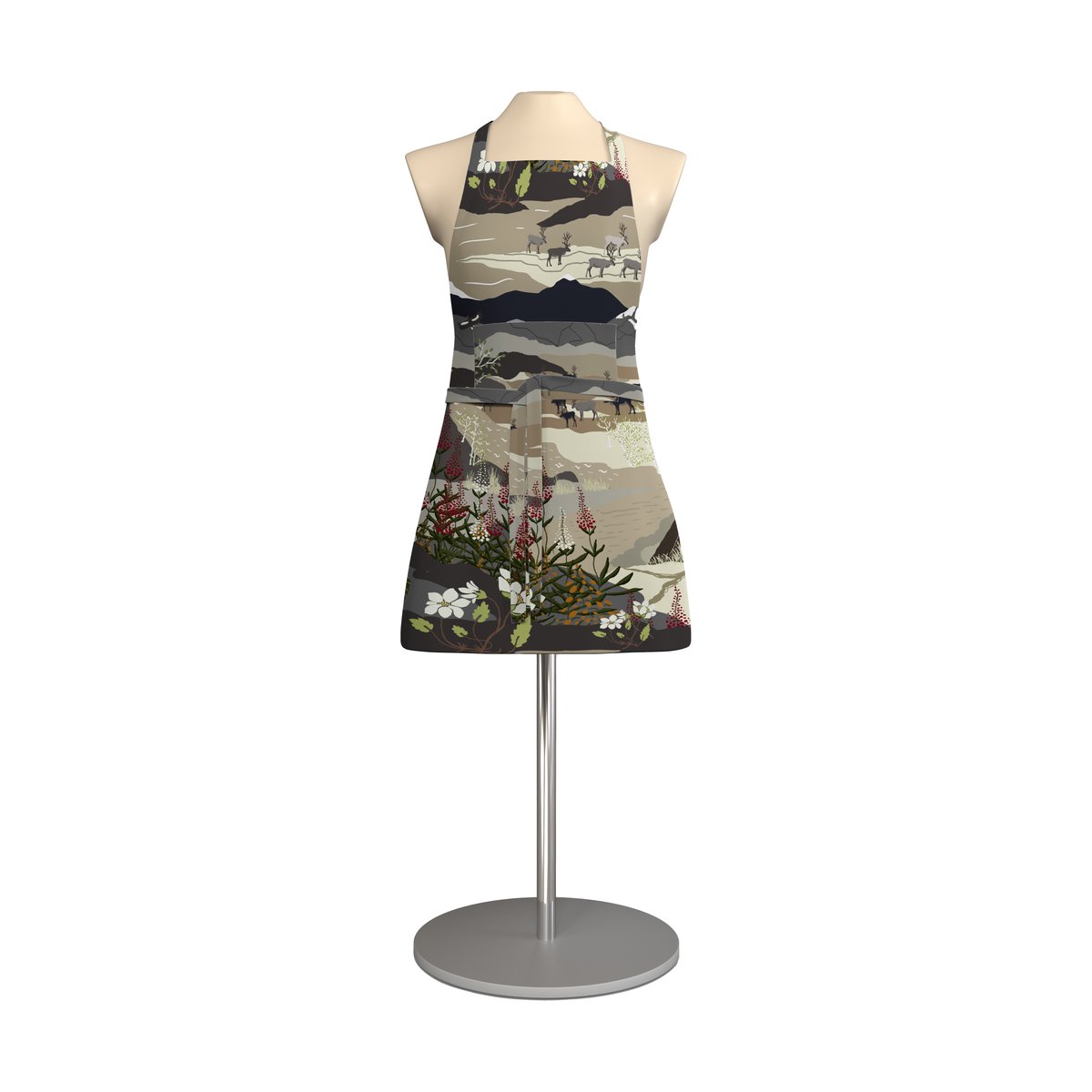 Arvidssons Textil Fjällvandring apron Beige | Scandinavian Design | Aprons | Beige