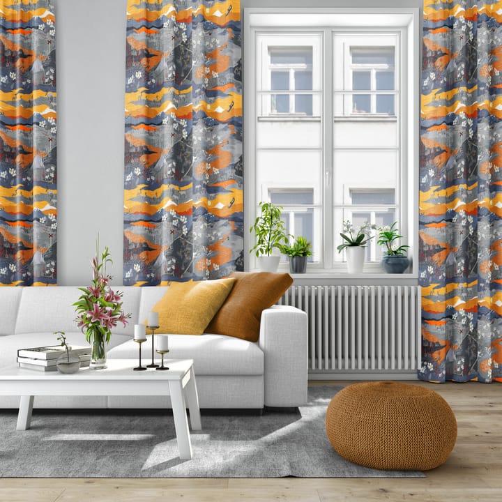 Fjällvandring fabric - Orange - Arvidssons Textil