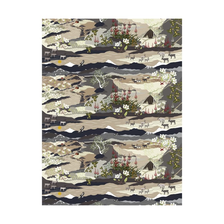 Fjällvandring oilcloth, Beige Arvidssons Textil