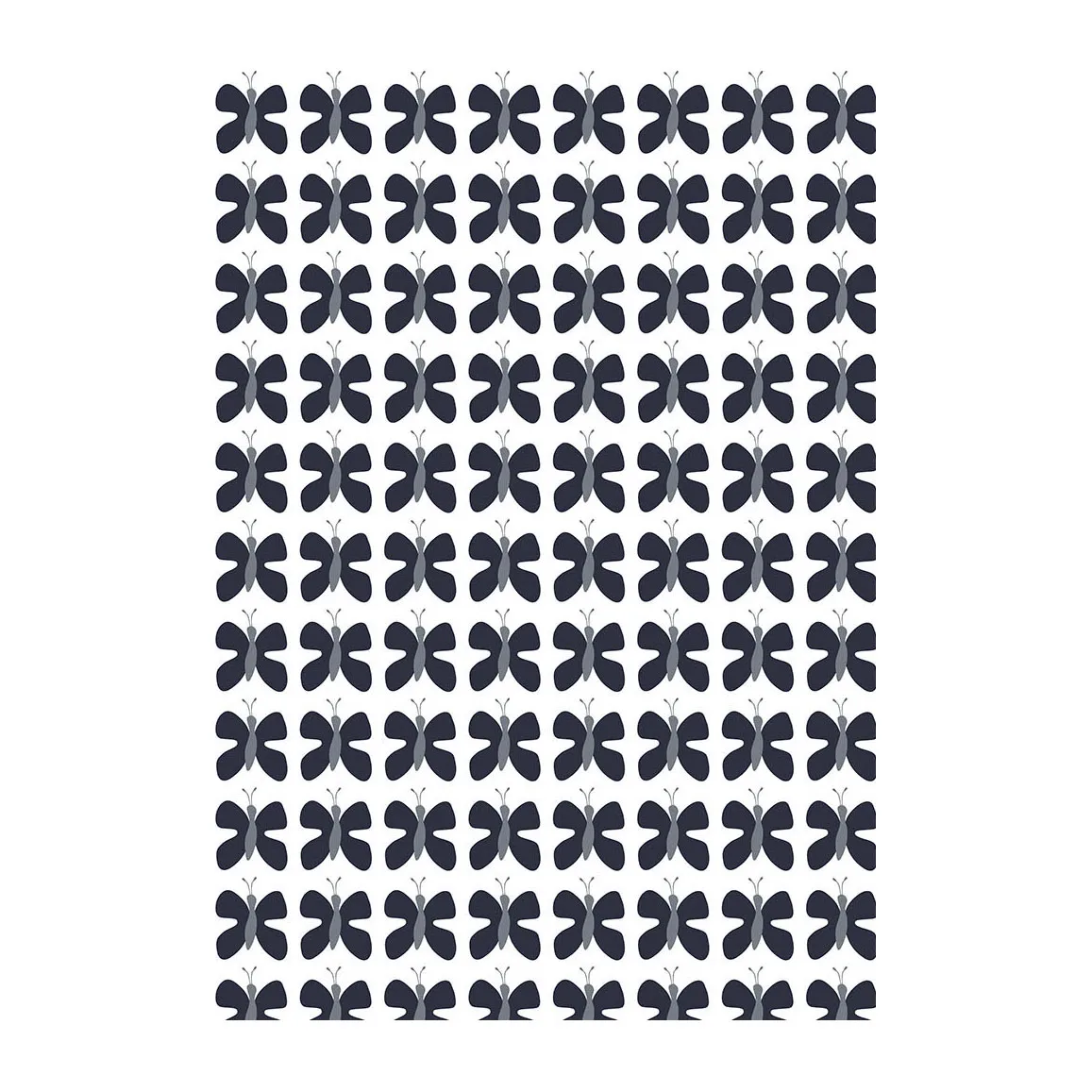 Arvidssons Textil Fjäril Mini fabric Blue | Scandinavian Design | Fabric by the metre | Blue