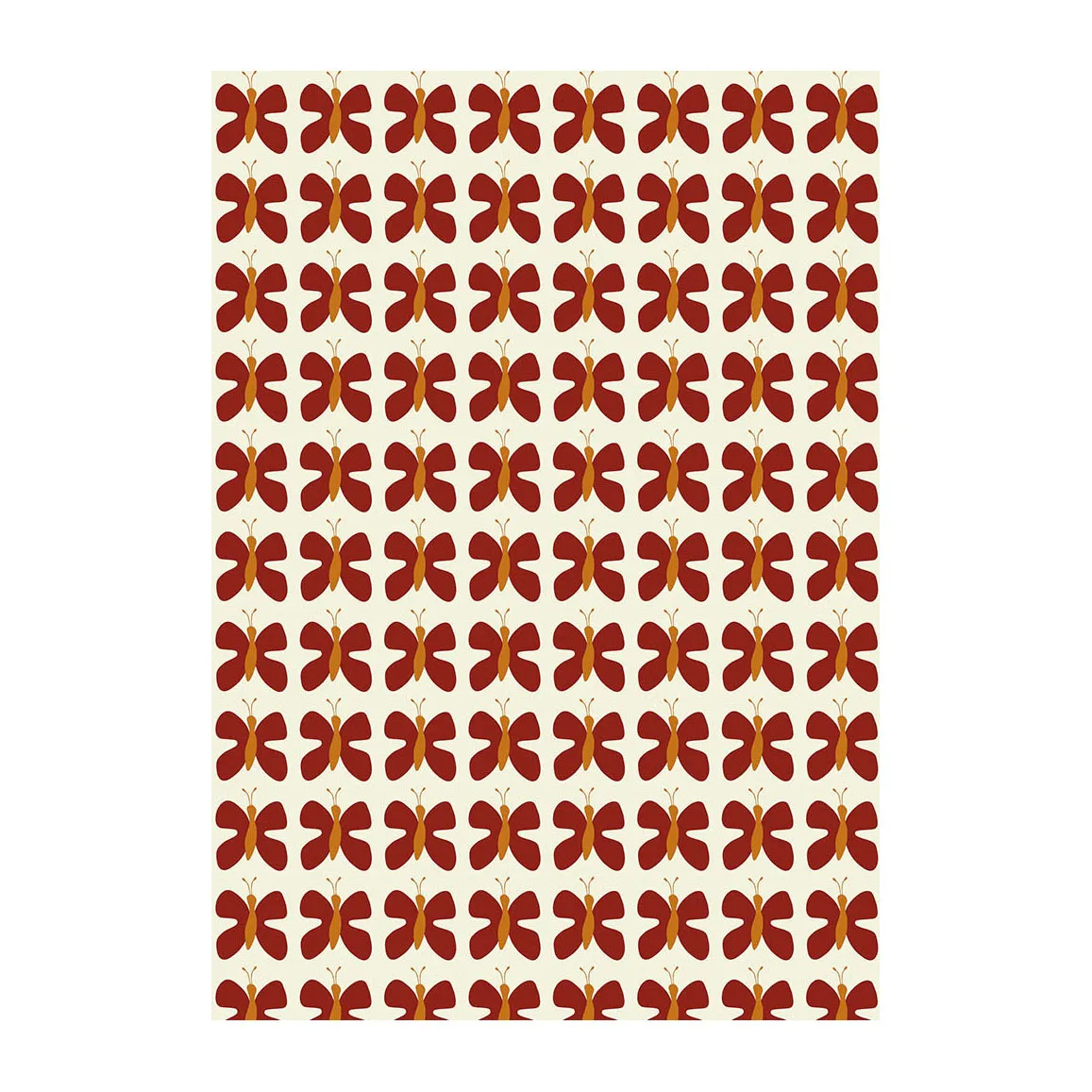 Fjäril Mini fabric, Red Arvidssons Textil