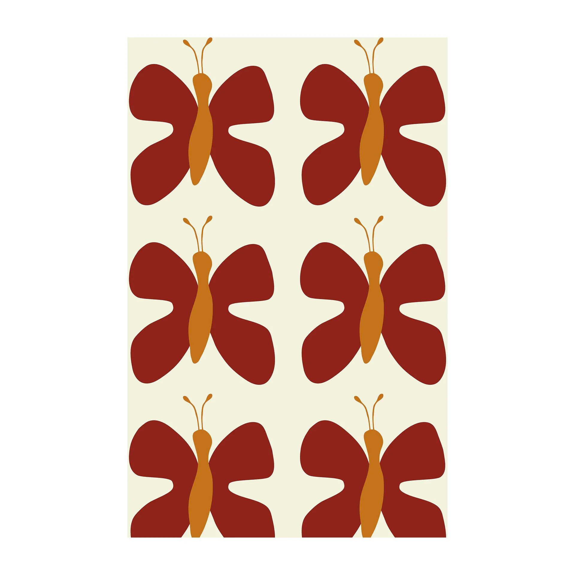 Fjäril oilcloth, Red Arvidssons Textil