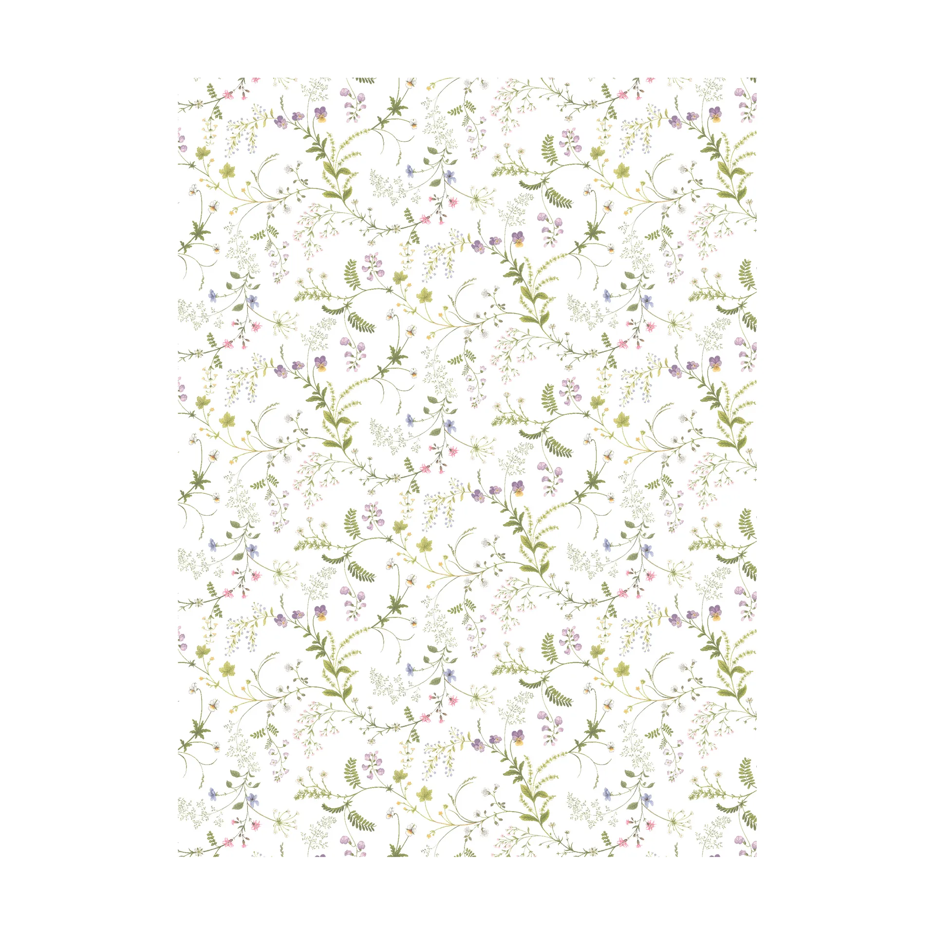 Floral Frenzy fabric, Green Arvidssons Textil