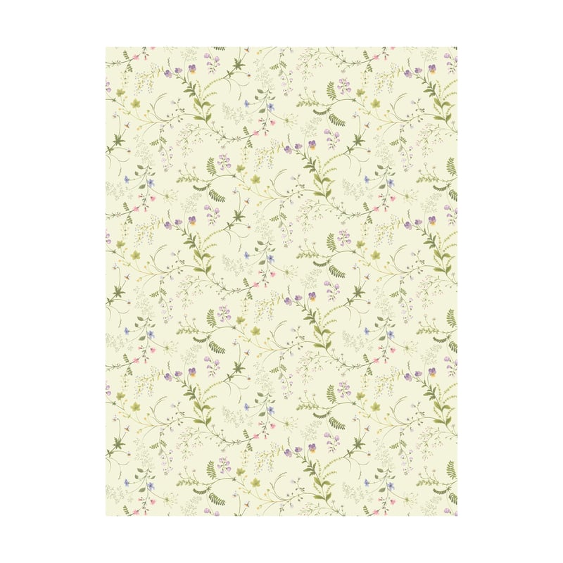 Arvidssons Textil Floral Frenzy fabric Yellow