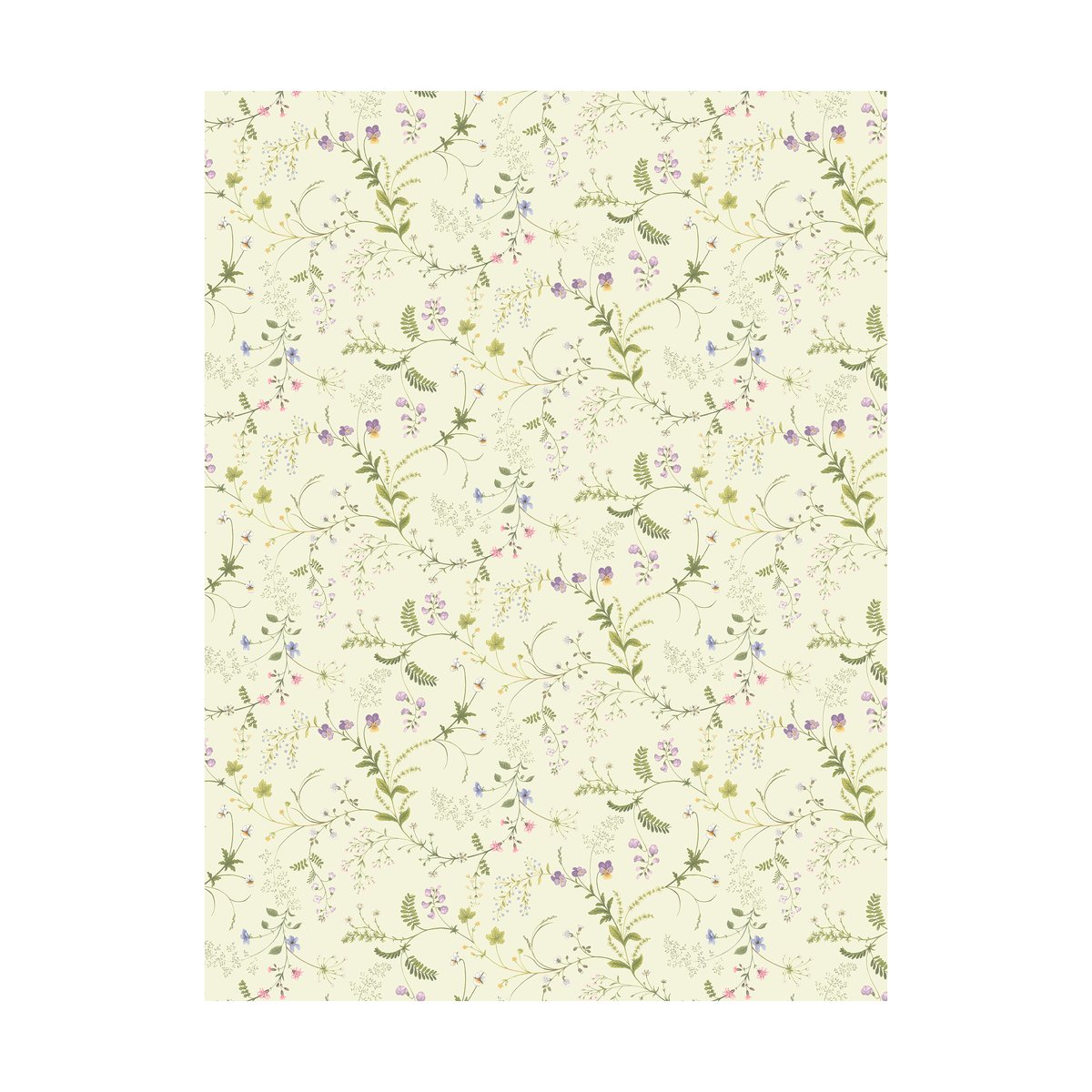 Arvidssons Textil Floral Frenzy fabric Yellow