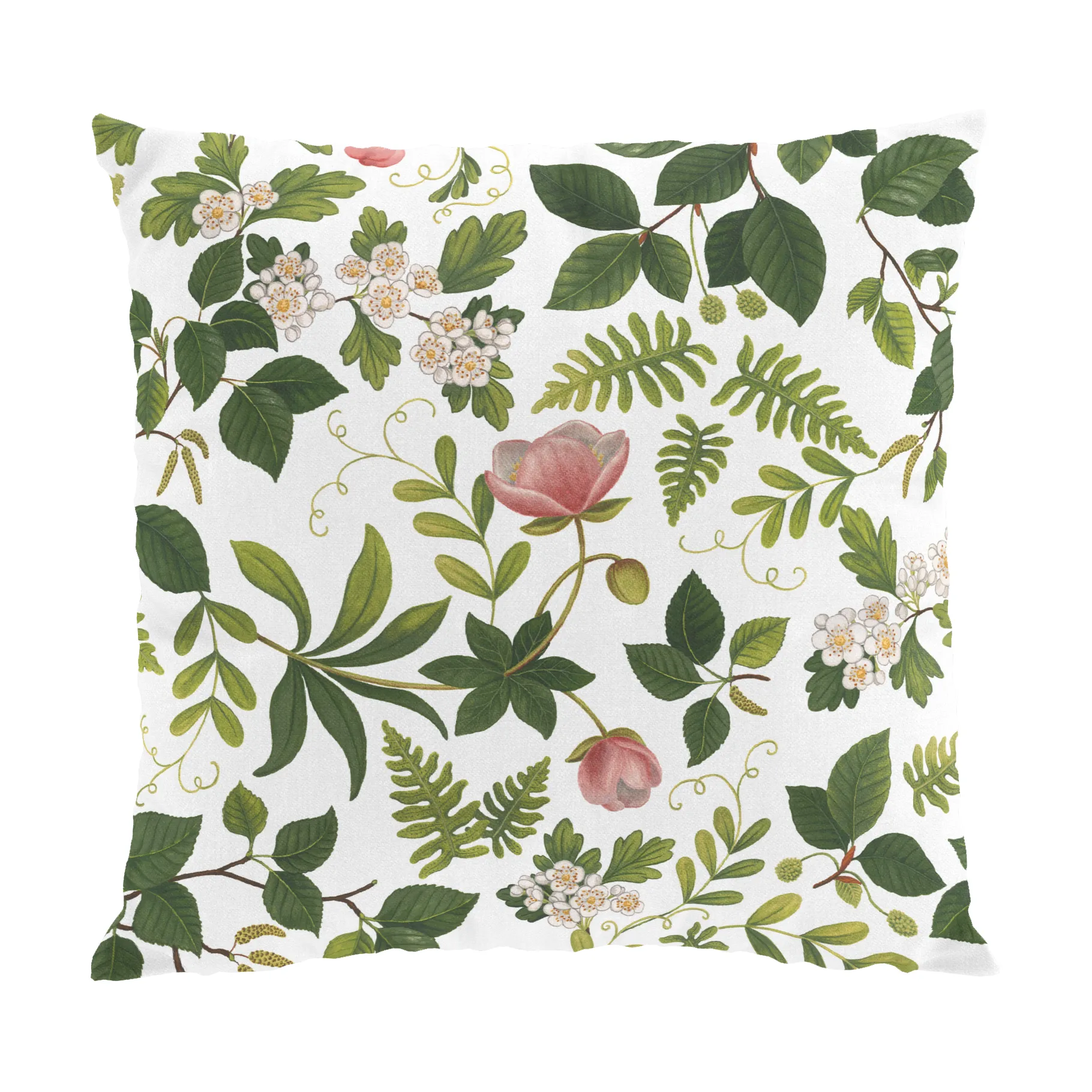 Flower Grove cushion cover 47x47 cm, Green Arvidssons Textil