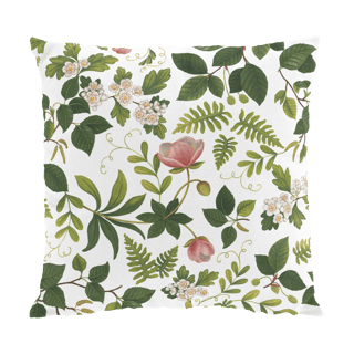 Arvidssons Textil Flower Grove cushion cover 47x47 cm Green