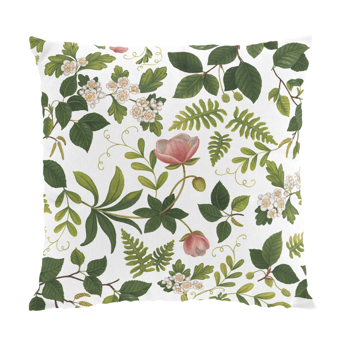 Arvidssons Textil Flower Grove cushion cover 47x47 cm Green