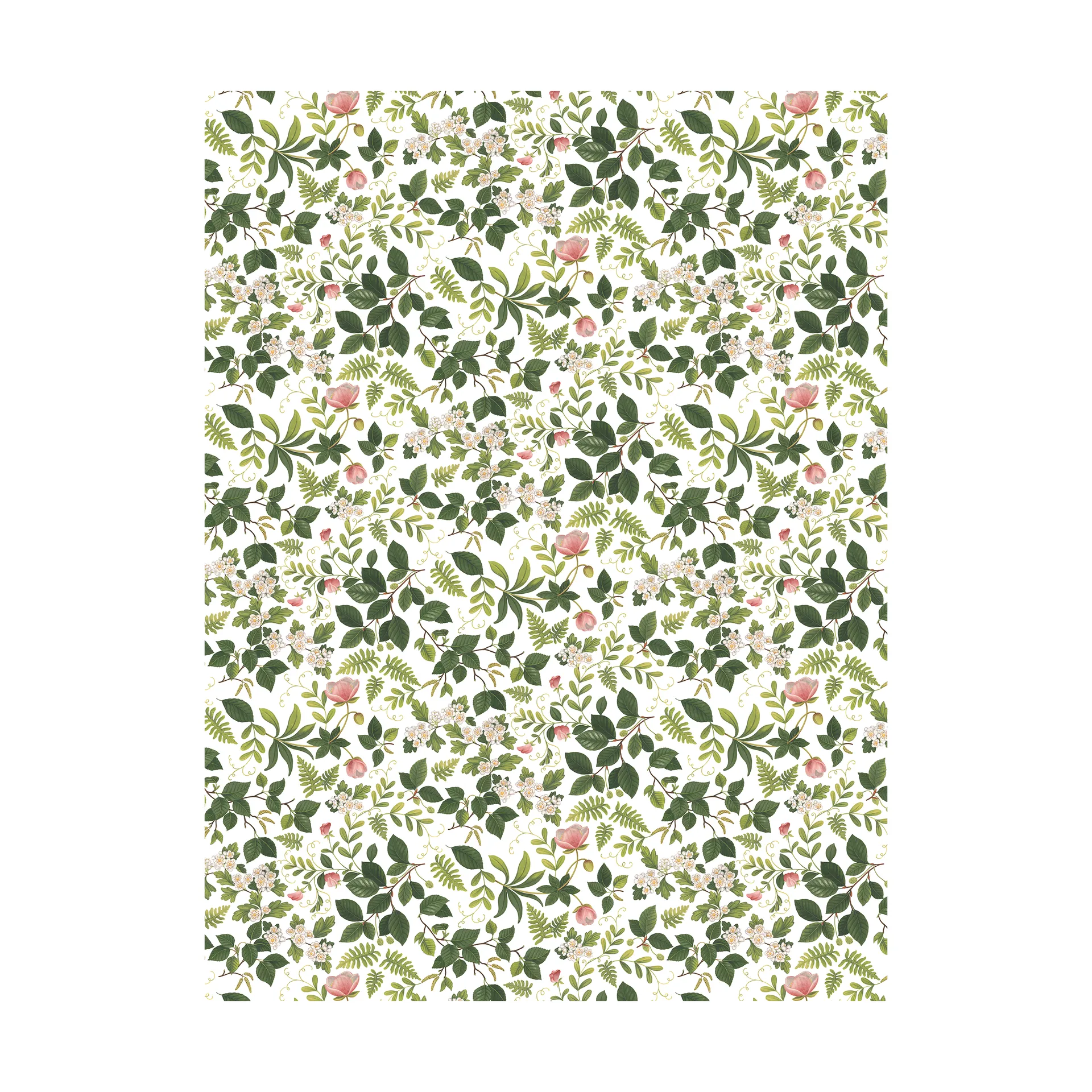 Flower Grove fabric, Green Arvidssons Textil
