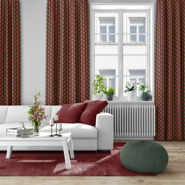 Granen fabric - red-green - Arvidssons Textil