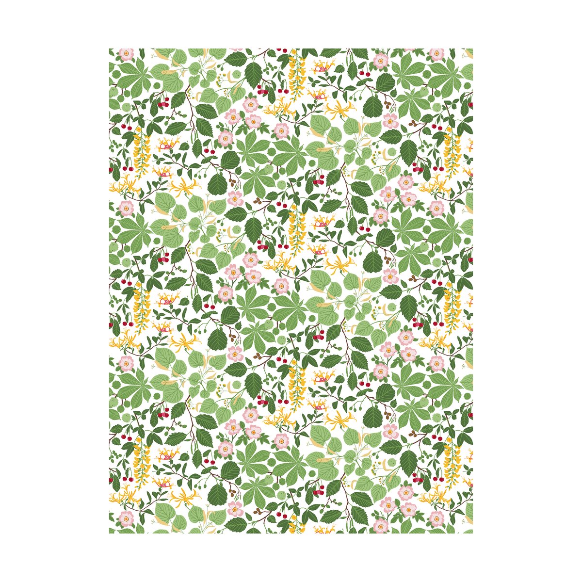 Arvidssons Textil Haga fabric Green | Scandinavian Design | Fabric by the metre | Green