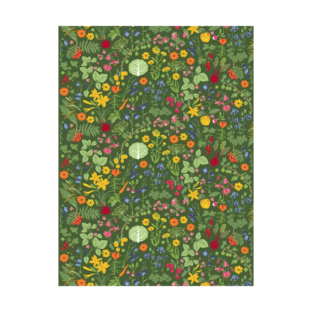 Arvidssons Textil Hedemora fabric Green | Scandinavian Design | Fabric by the metre | Green