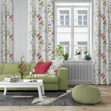 Himlajorden fabric - white - Arvidssons Textil