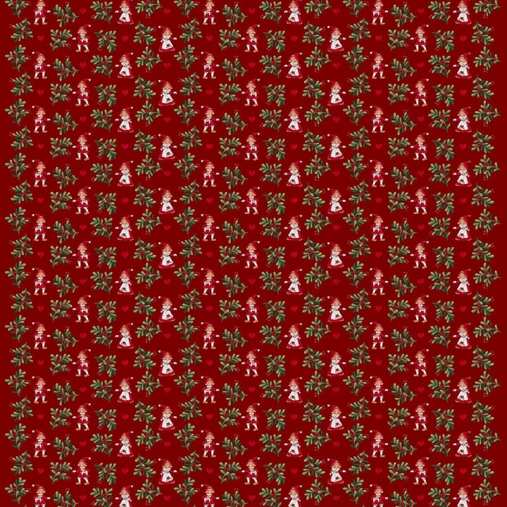 Hjärtans jul fabric - red - Arvidssons Textil