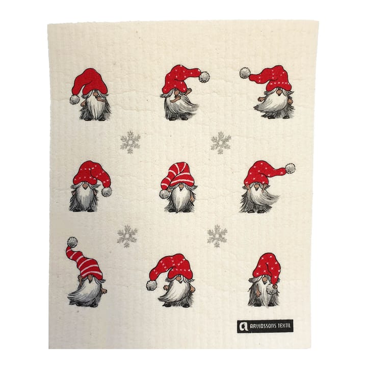 Julian and Co. dishcloth, Beige-red Arvidssons Textil