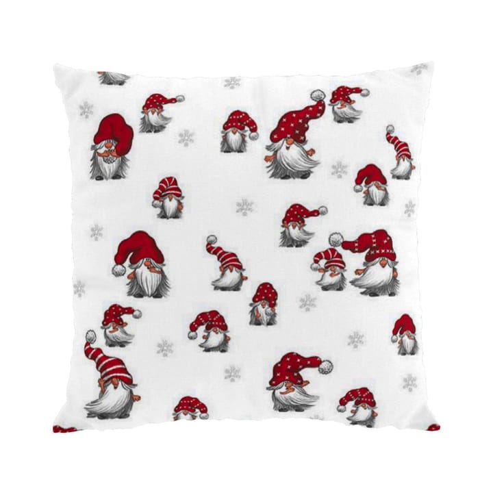 Julian cushion cover 47x47 cm - off white-red - Arvidssons Textil