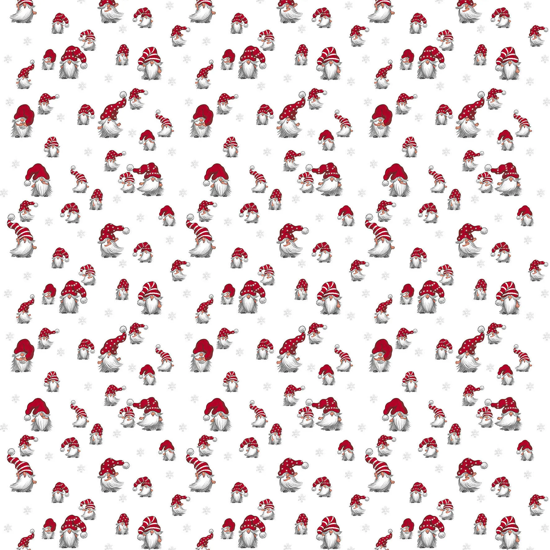 Julian fabric, off white-red Arvidssons Textil