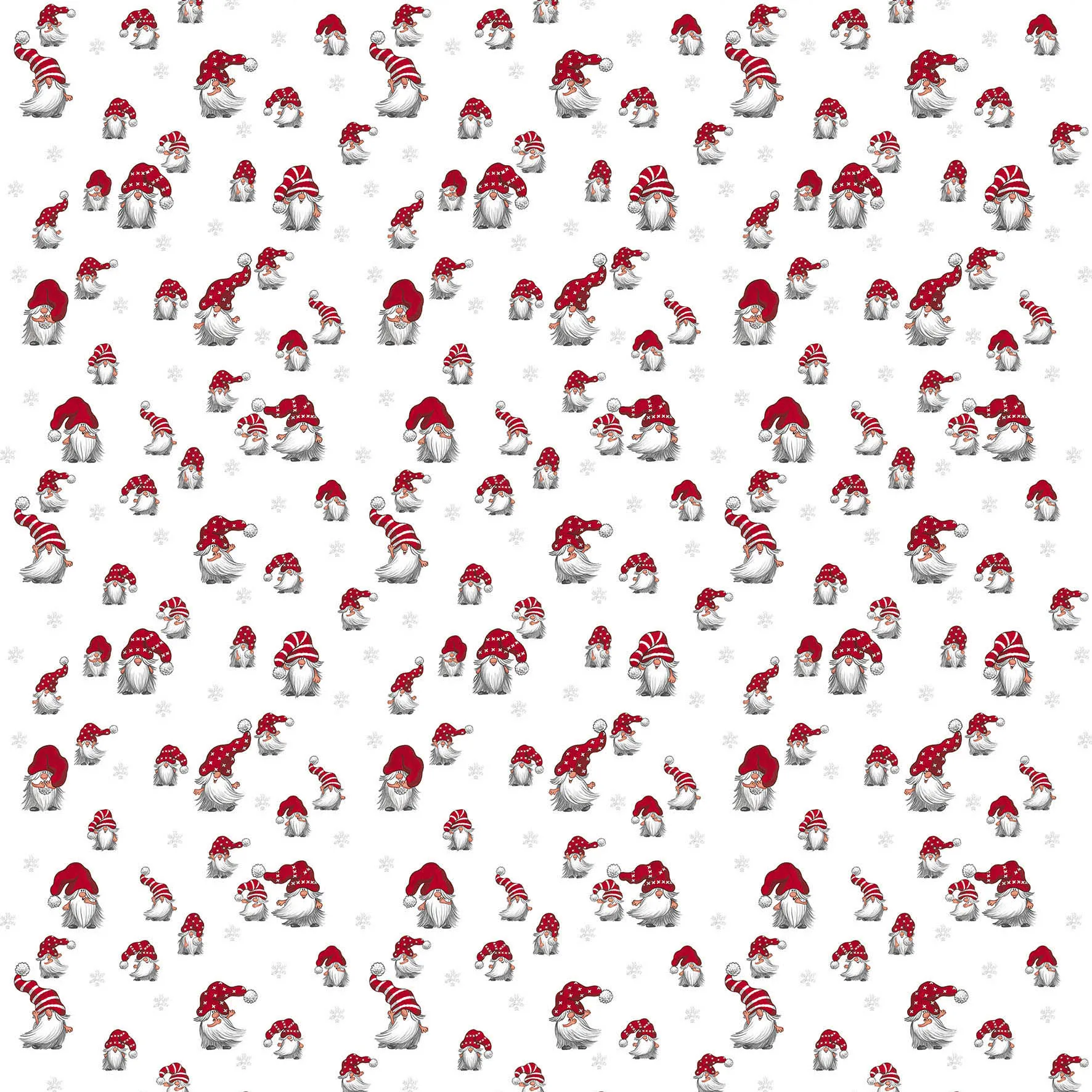 Julian oilcloth, off white-red Arvidssons Textil