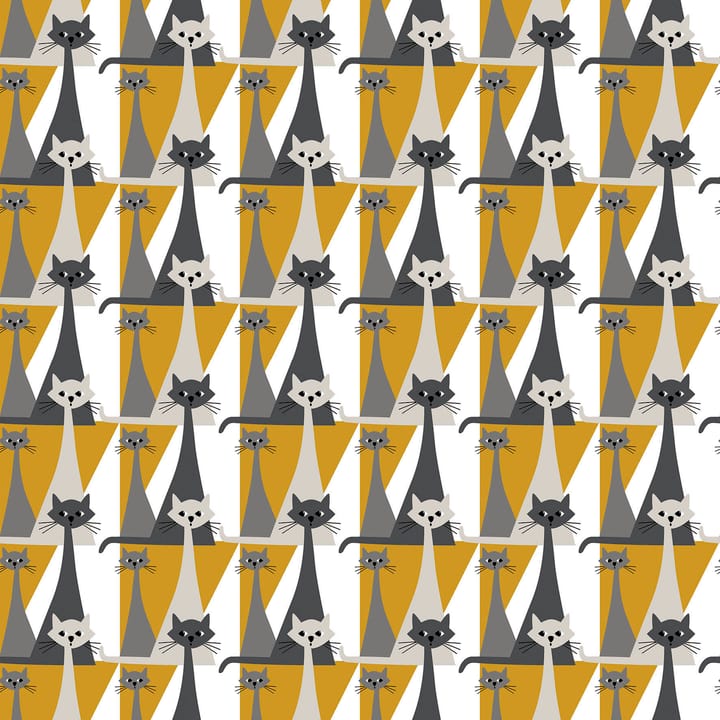 Kitty fabric - Yellow - Arvidssons Textil