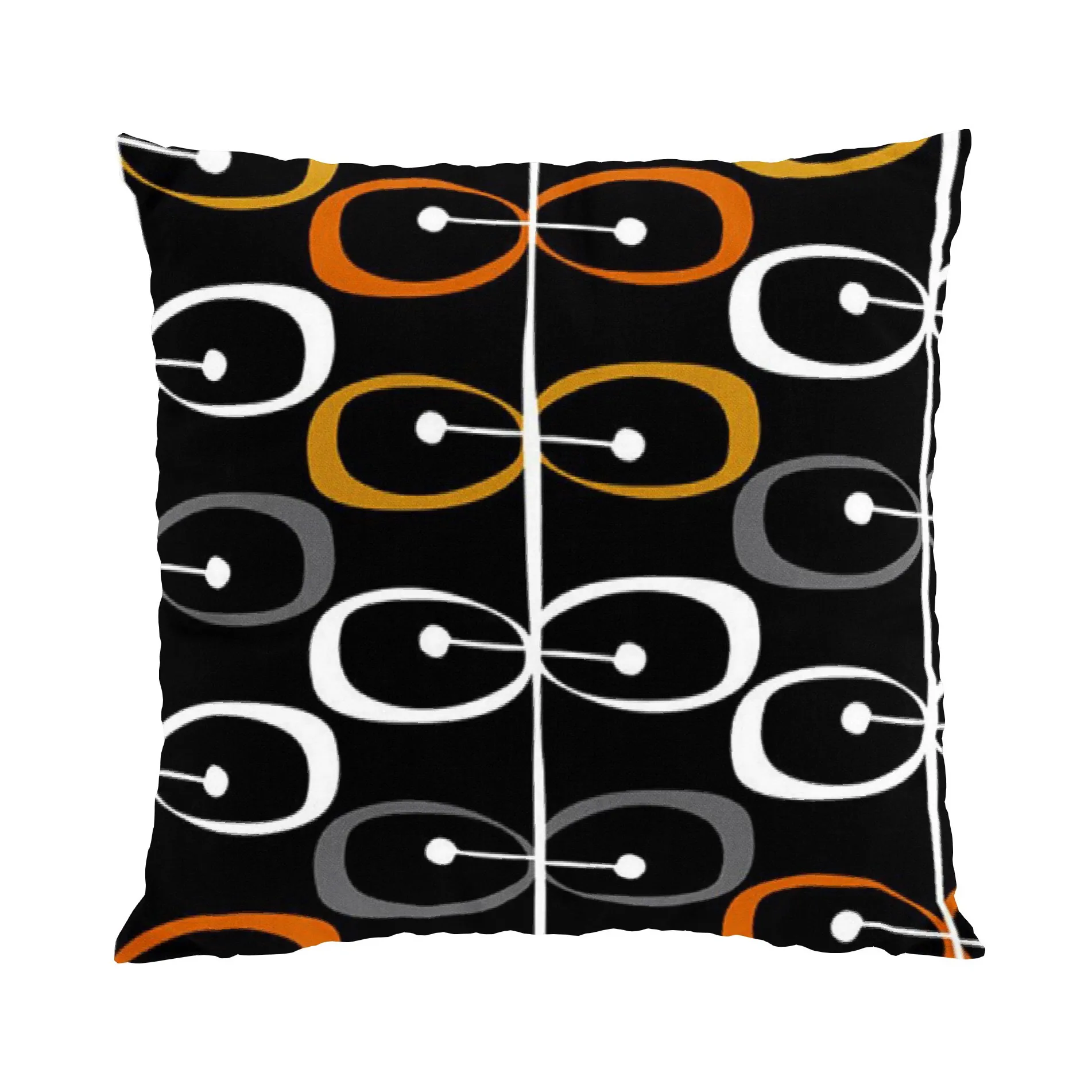 Kiwi cushion cover 47x47 cm, black-rust Arvidssons Textil