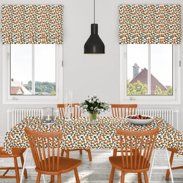 Klöveräng fabric - orange-green - Arvidssons Textil