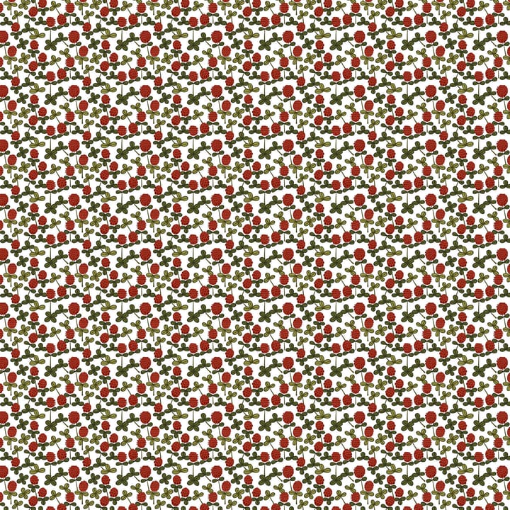Klöveräng fabric - red-green - Arvidssons Textil