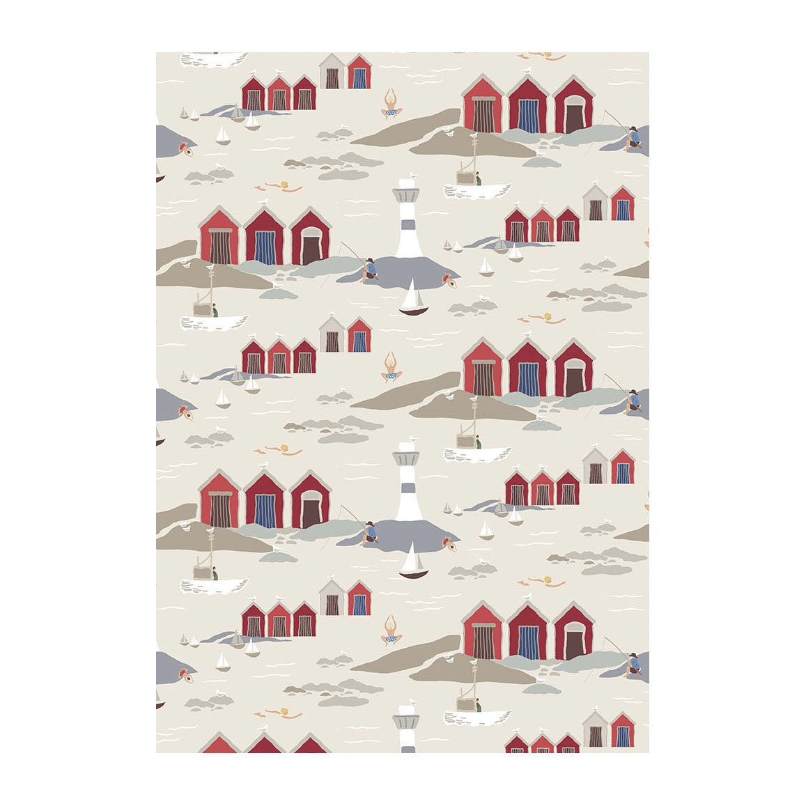 Arvidssons Textil Kust fabric Beige | Scandinavian Design | Fabric by the metre | Beige