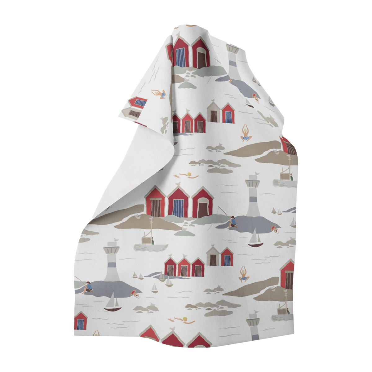 Arvidssons Textil Kust kitchen towel 65x85 cm White