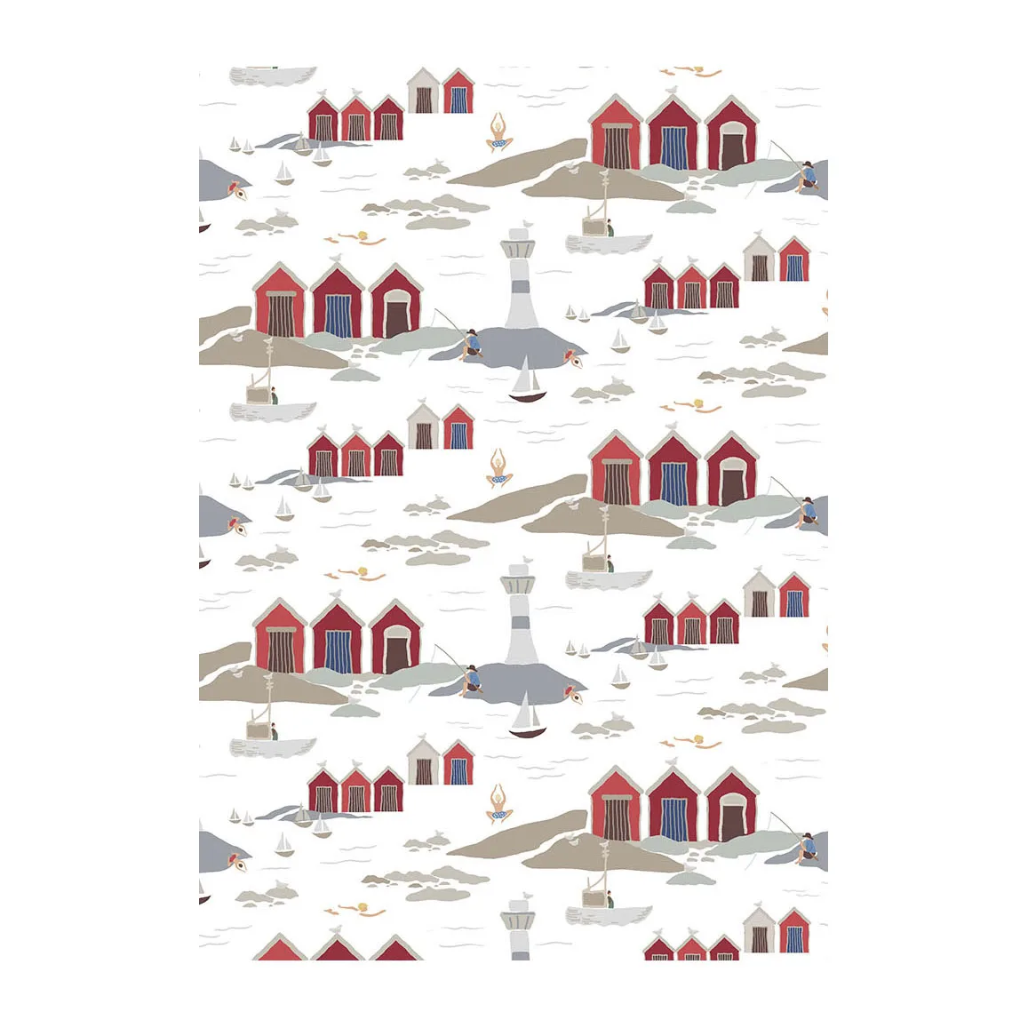 Kust oilcloth, White Arvidssons Textil