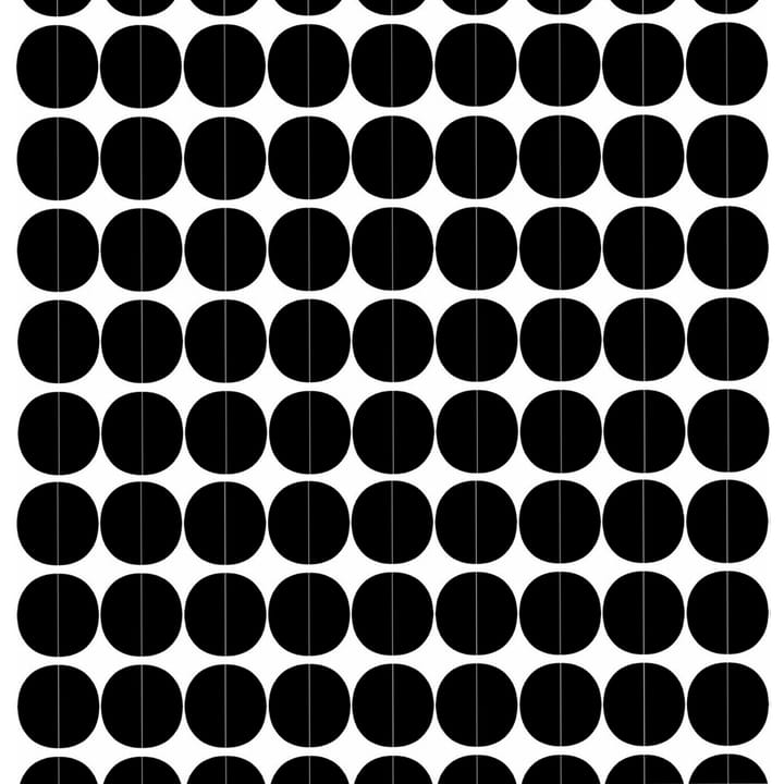 Lane fabric - black circles - Arvidssons Textil