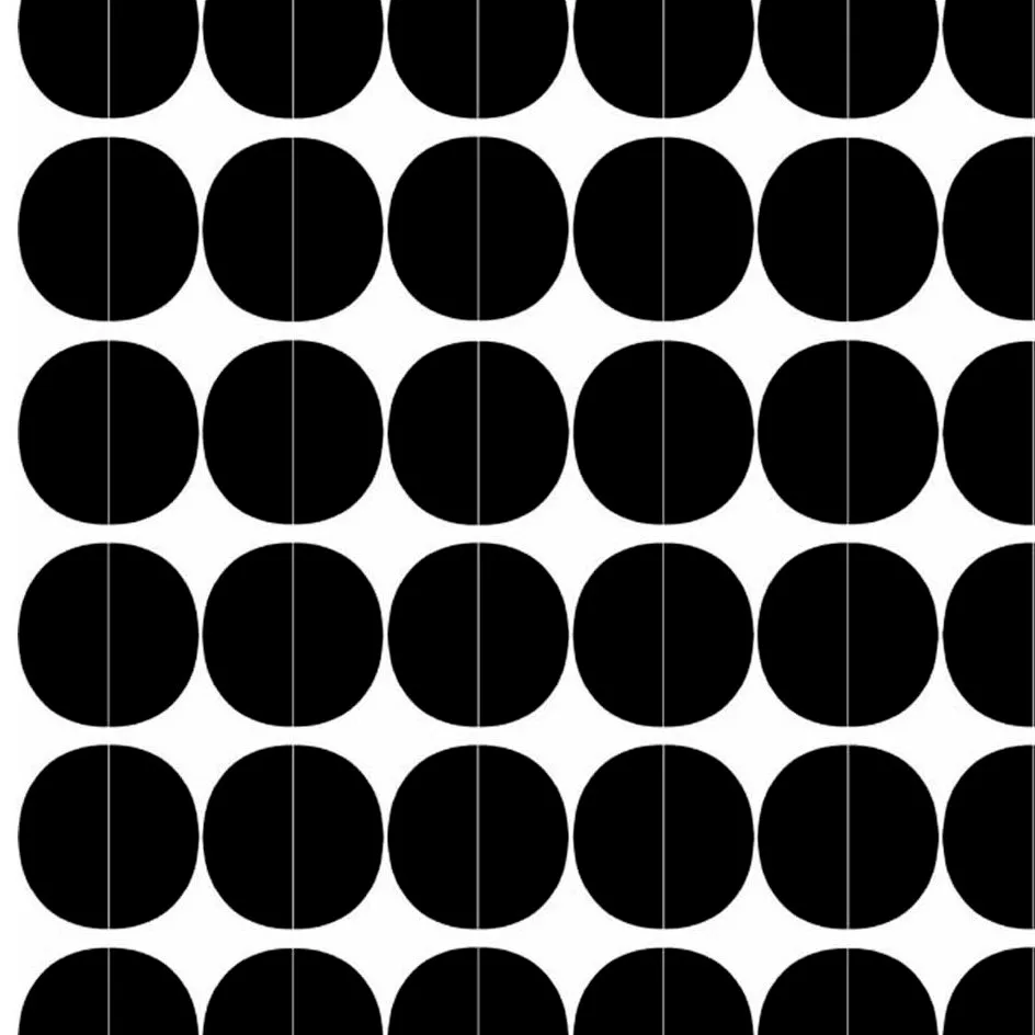 Lane fabric, black circles Arvidssons Textil