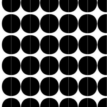 Lane fabric - black circles - Arvidssons Textil