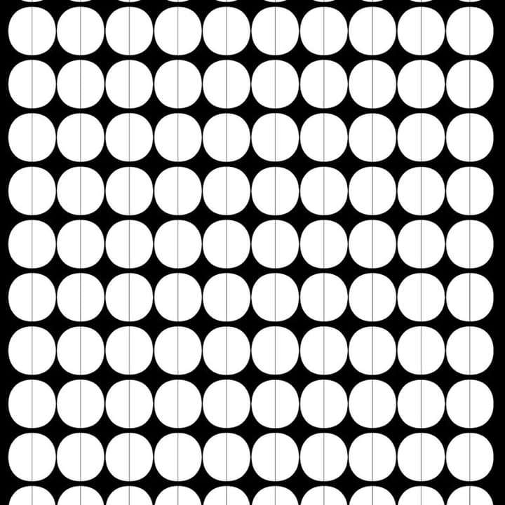 Lane oilcloth - black-white - Arvidssons Textil