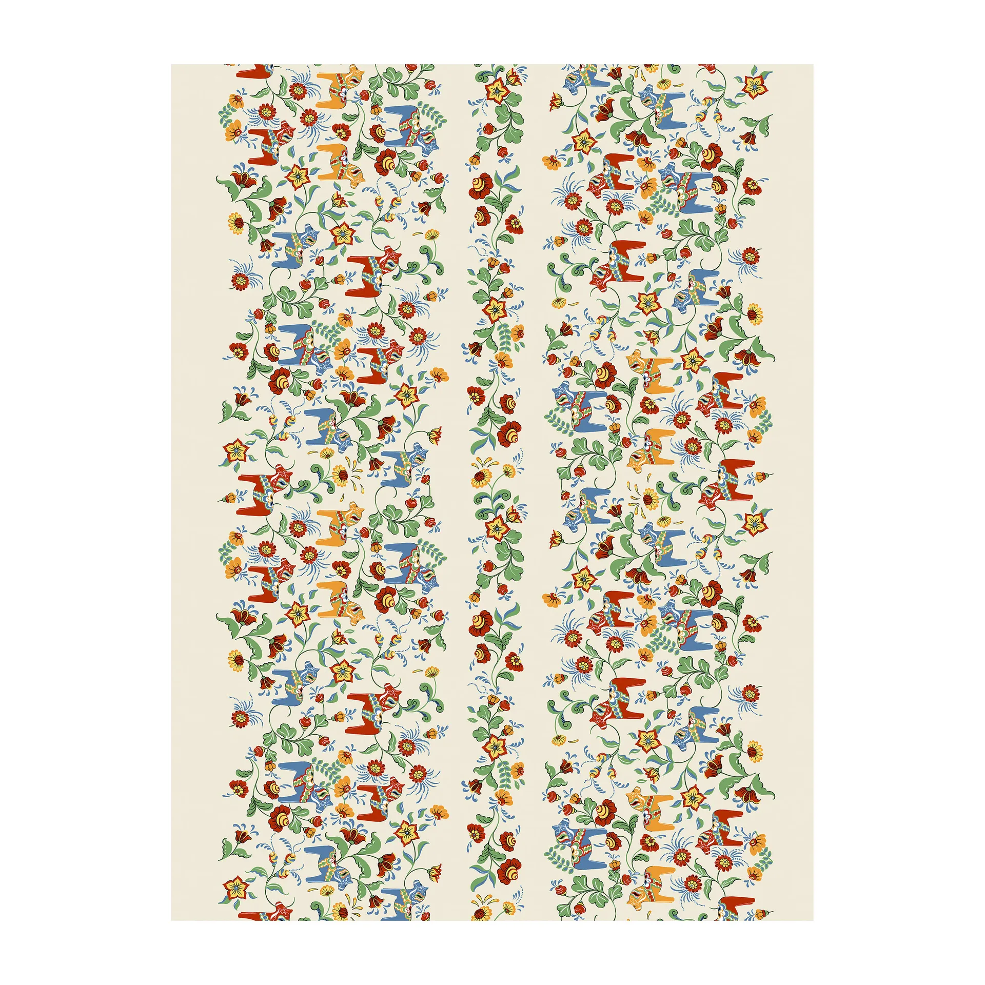 Leksand Bård fabric, Beige Arvidssons Textil