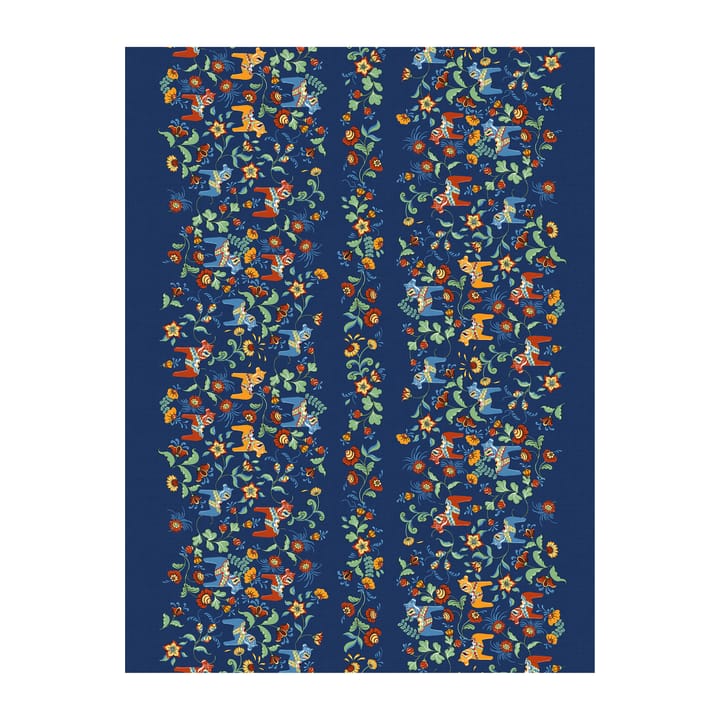 Leksand Bård fabric - Blue - Arvidssons Textil
