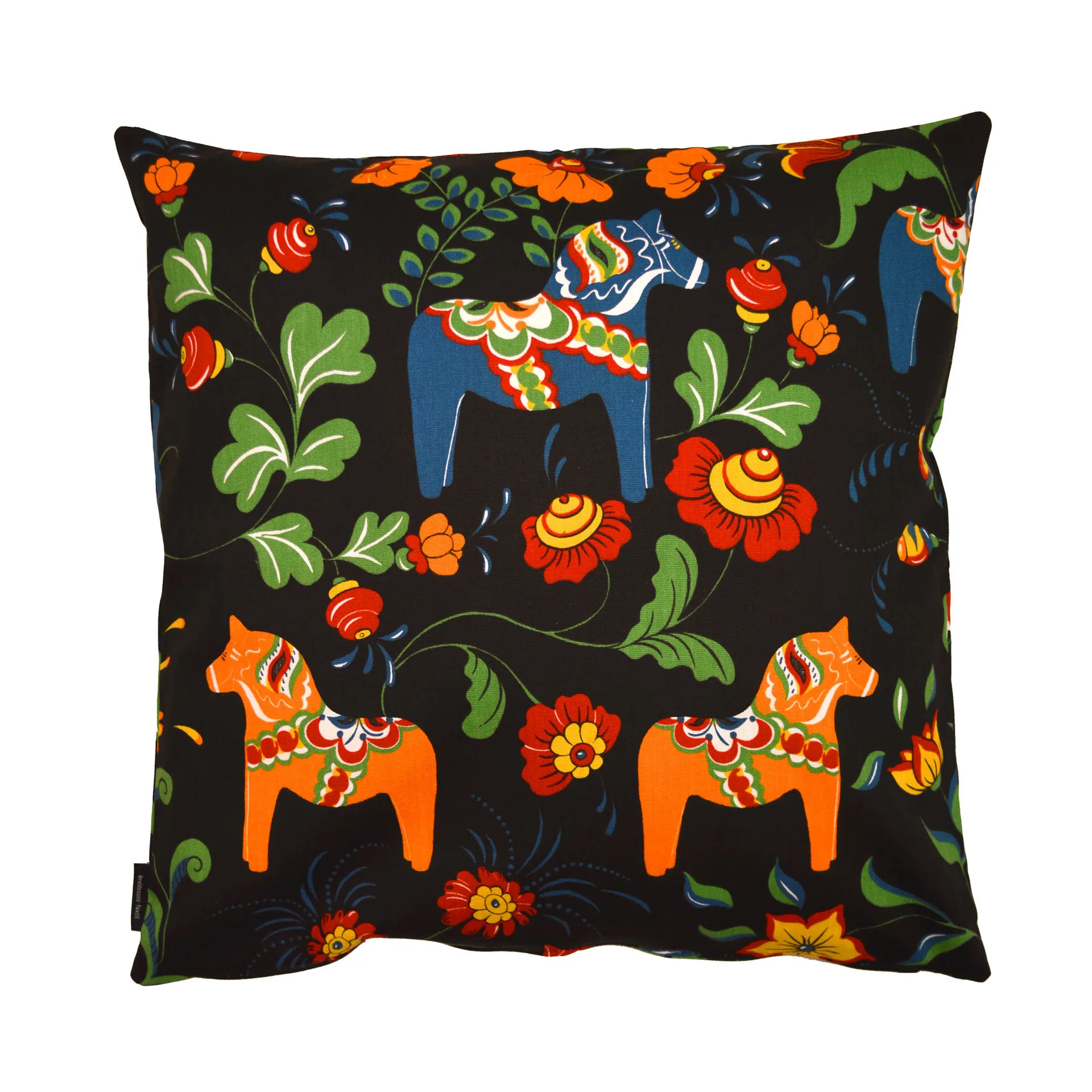 Leksand cushion cover, black Arvidssons Textil