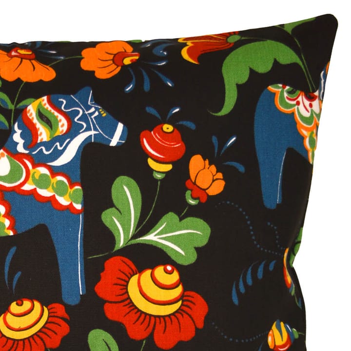 Leksand cushion cover - black - Arvidssons Textil