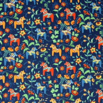 Leksand mini fabric - blue - Arvidssons Textil