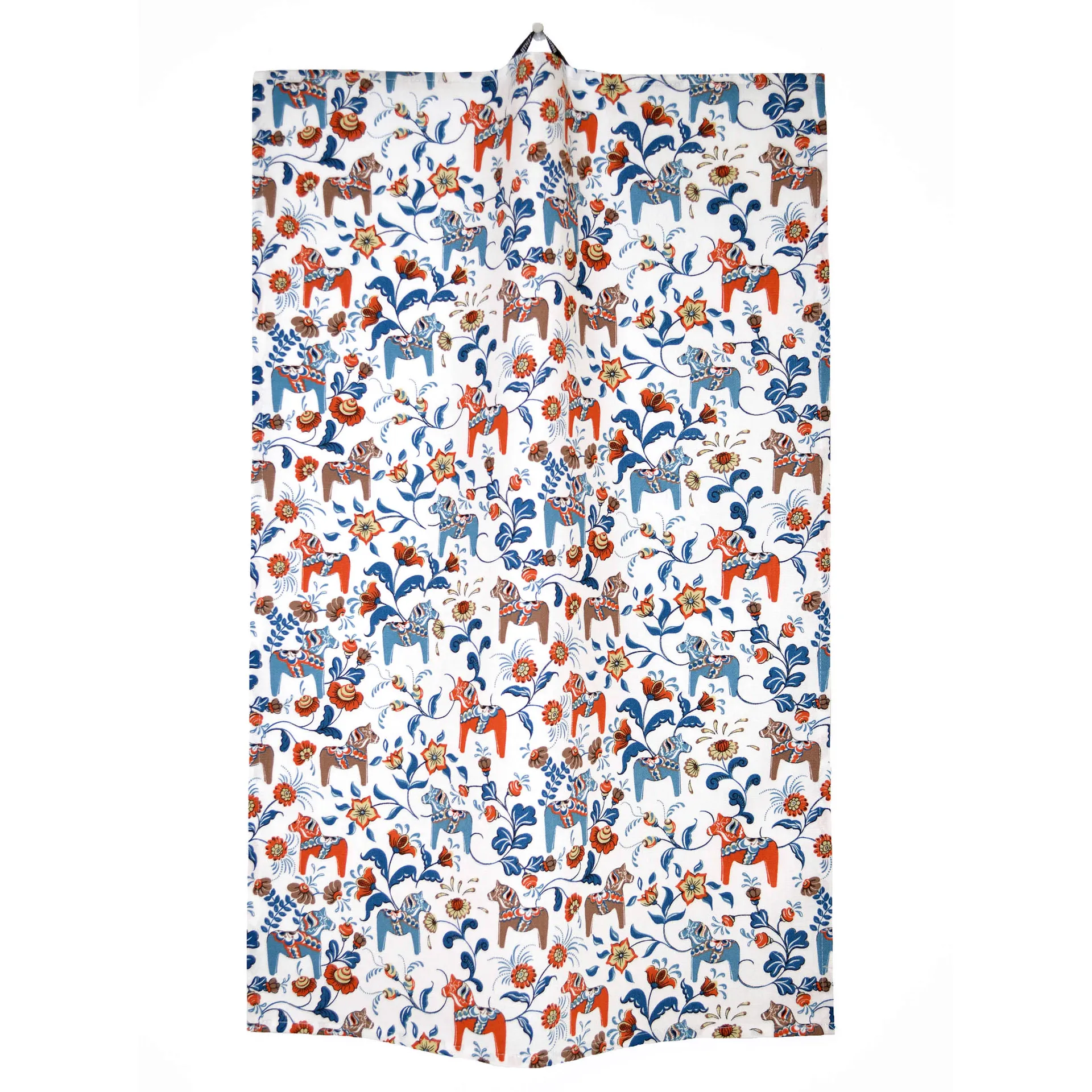 Leksand mini kitchen towel, Blue-orange Arvidssons Textil