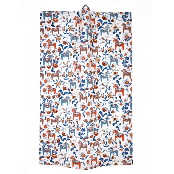 Leksand mini kitchen towel - Blue-orange - Arvidssons Textil