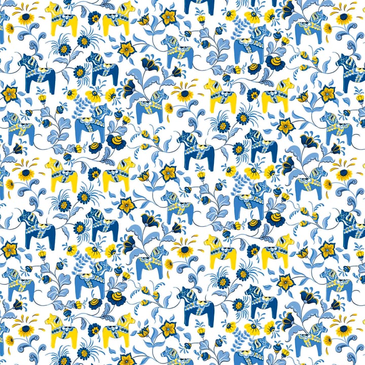 Leksand oilcloth - Yellow-blue - Arvidssons Textil