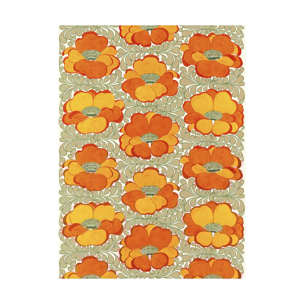 Arvidssons Textil Love fabric Orange
