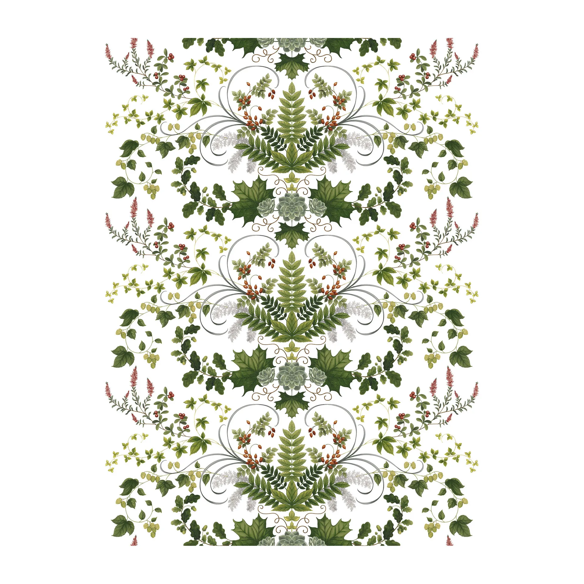 Lövsång fabric, Green Arvidssons Textil