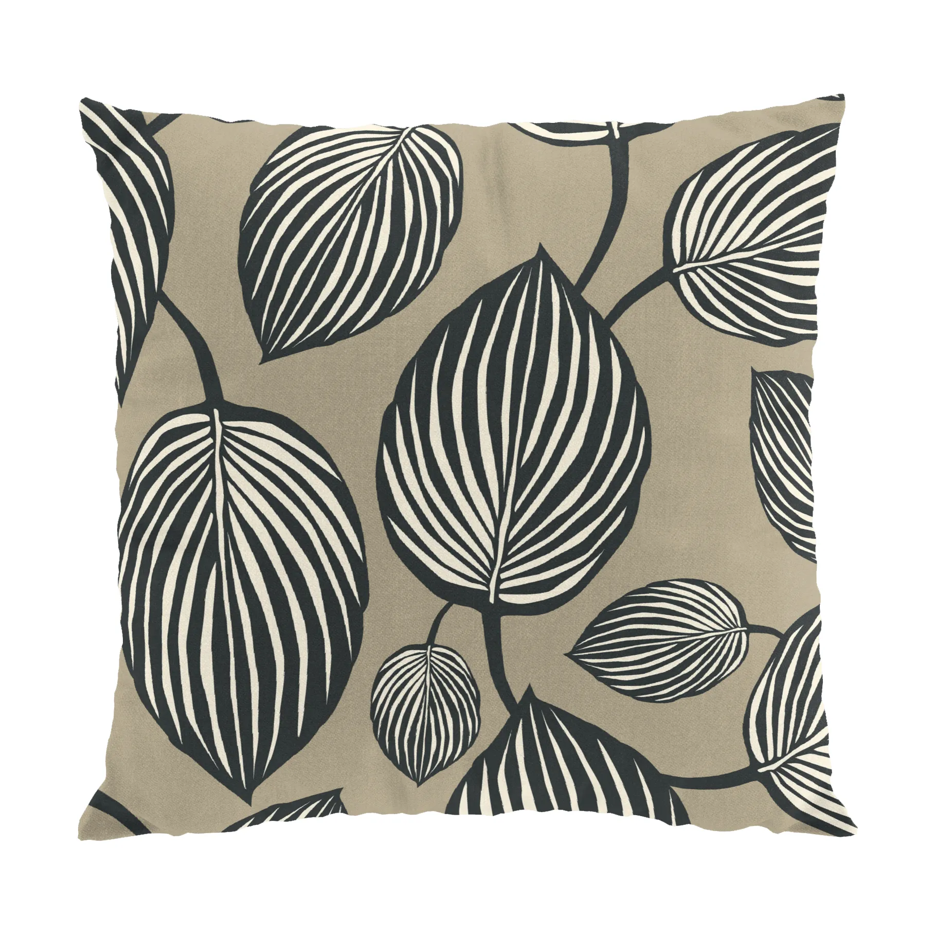 Lyckans blad cushion cover 45x45 cm, Grey Arvidssons Textil
