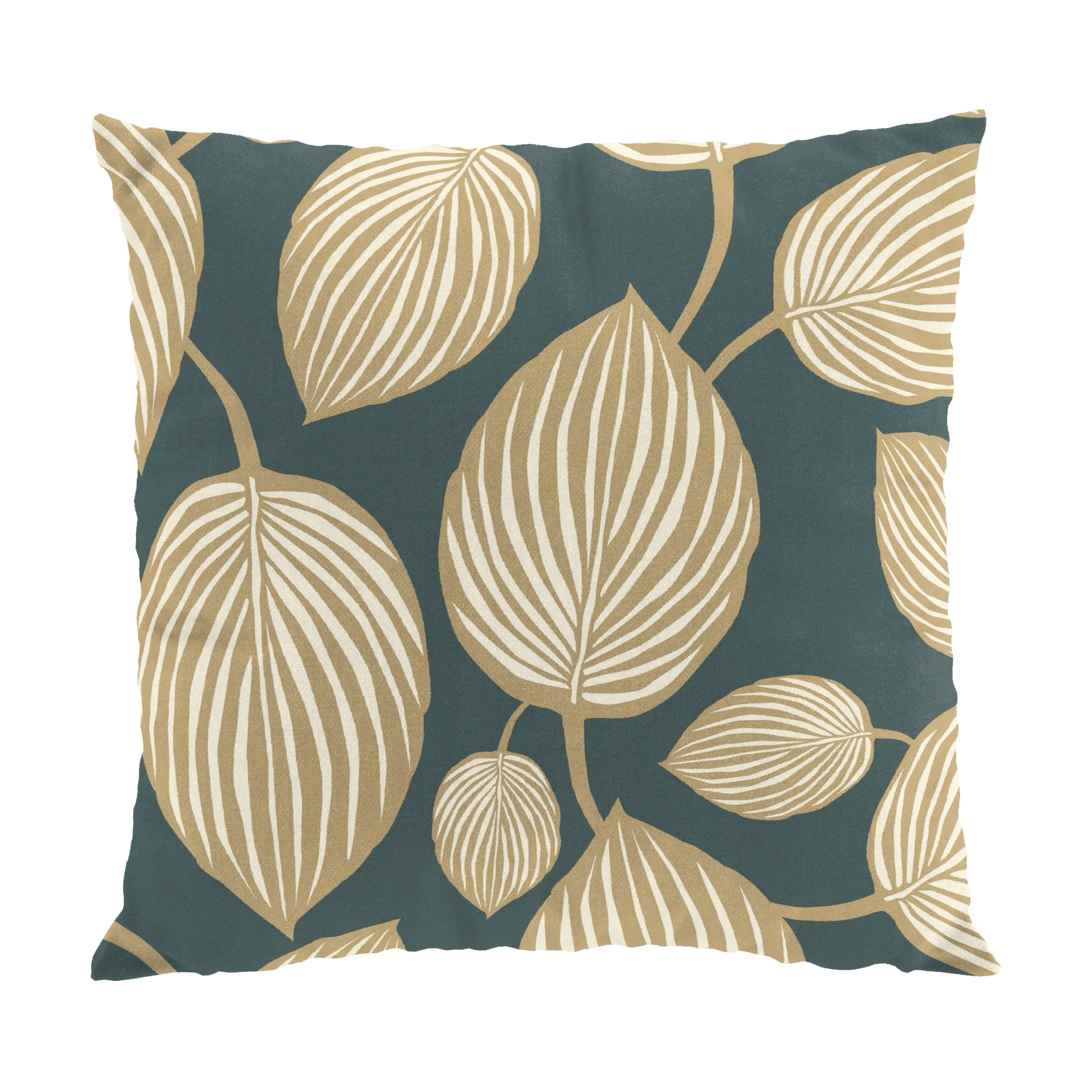 Lyckans blad cushion cover 45x45 cm, Turquoise Arvidssons Textil