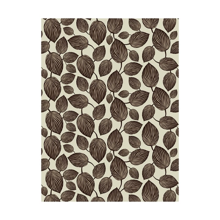 Lyckans blad fabric - Brown - Arvidssons Textil