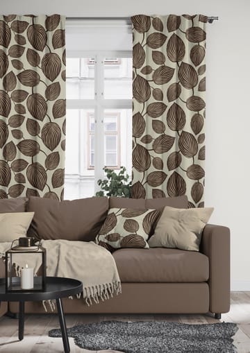 Lyckans blad fabric - Brown - Arvidssons Textil