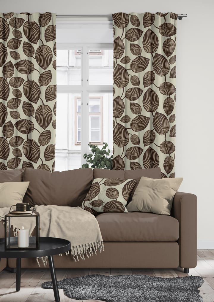 Lyckans blad fabric, Brown Arvidssons Textil