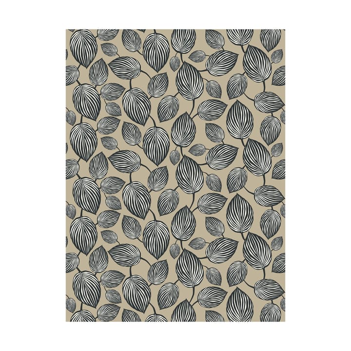 Lyckans blad fabric - Gray - Arvidssons Textil