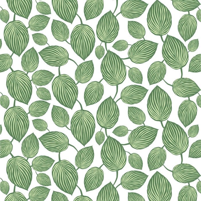 Lyckans blad fabric - green - Arvidssons Textil